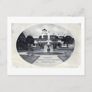 Carnegie Winter Home Fernandina Beach Florida Postcard
