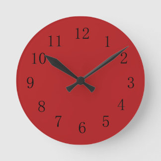 Carnelian Red Kitchen Wall Clock