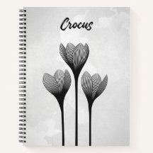 Carnet à spirale customisable // Crocus
