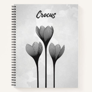 Carnet à spirale customisable // Crocus Notebook