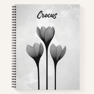 Carnet à spirale customisable // Crocus Notebook