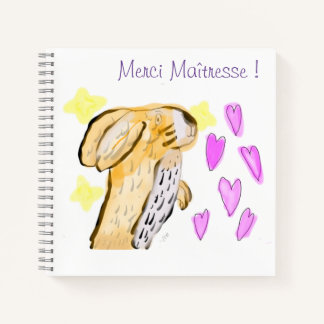 Carnet merci Maîtresse ! Notebook