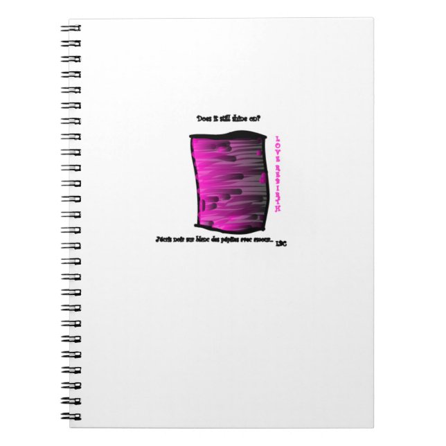Carnet moyen spirales - motif diamand LBC Notebook (Front)