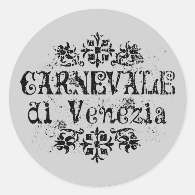 Carnevale di Venezia Classic Round Sticker (Front)