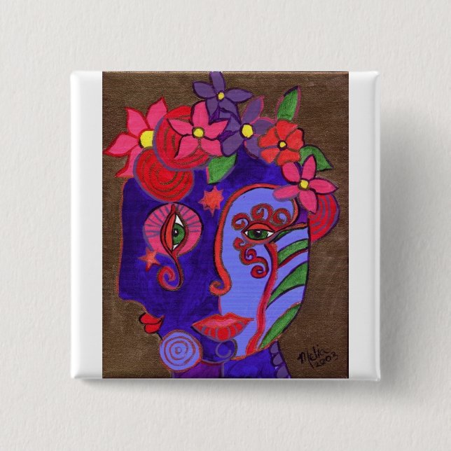 Carnival 15 Cm Square Badge (Front)