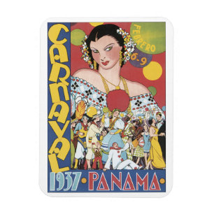 Carnival 1937 Panama Magnet