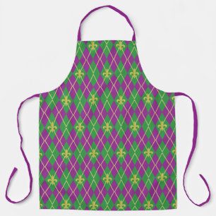 Carnival Argyle All-Over Print Apron