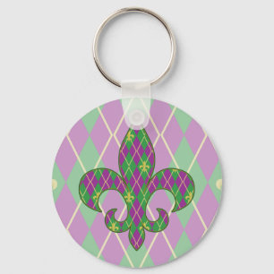 Carnival Argyle Keychain