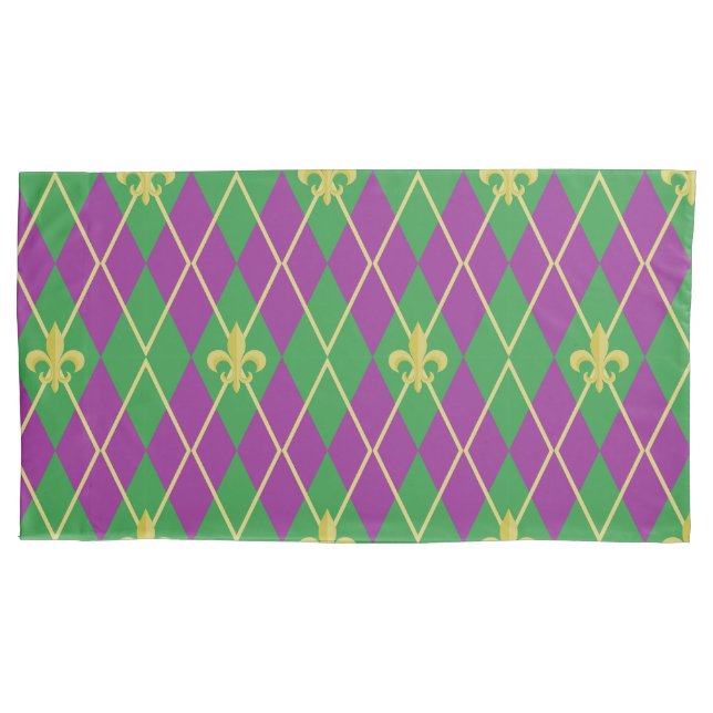 Carnival Argyle Pillowcase (Front)