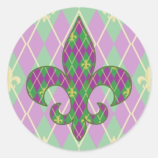 Carnival Argyle Sticker (Front)