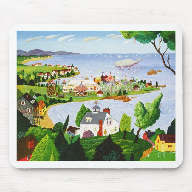 Carnival At The Beach Mouse Mat (Front)