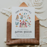 Carnival Baby Shower Invitation | Circus Shower