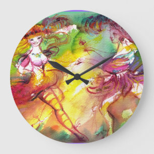 CARNIVAL BALLET / Venetian Masquerade,Dance Music Large Clock