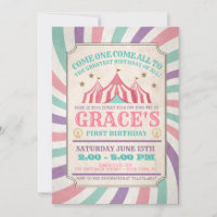 Carnival Birthday Invitation