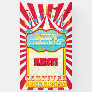Carnival Birthday Party Banner