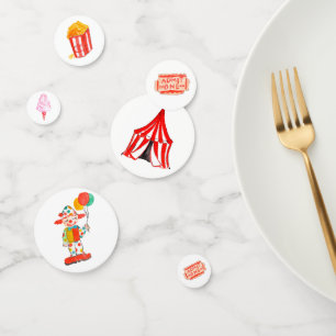 Carnival birthday party confetti