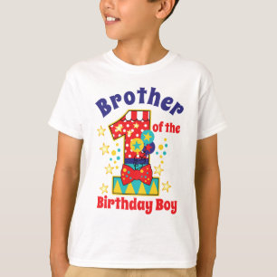 Carnival Brother of the First Birthday Boy T-Shirt