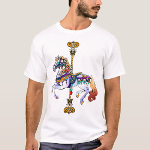 Carnival Carousel Horse Design T-Shirt