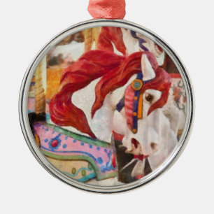 Carnival - Carousel Horses Metal Tree Decoration