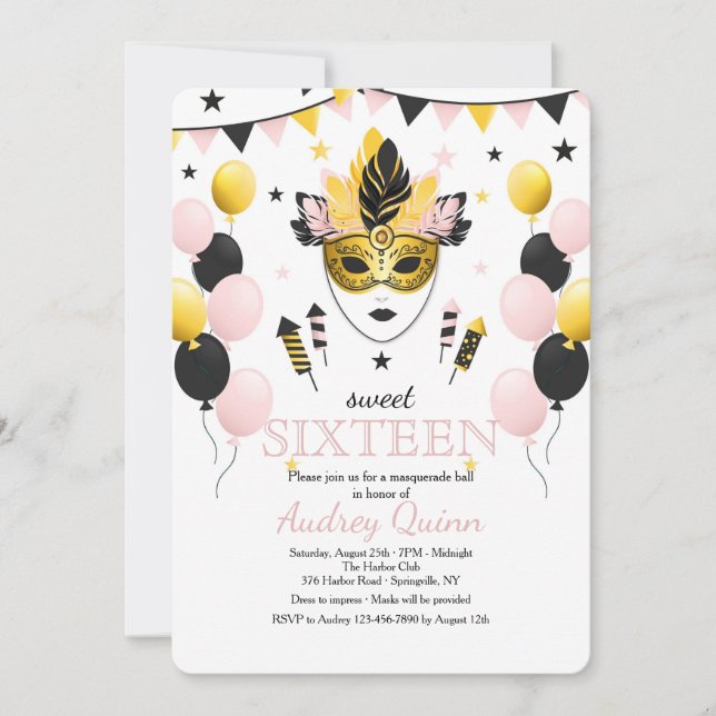 Carnival Celebration Invitation (Front)