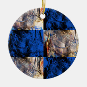 carnival chest ceramic tree decoration