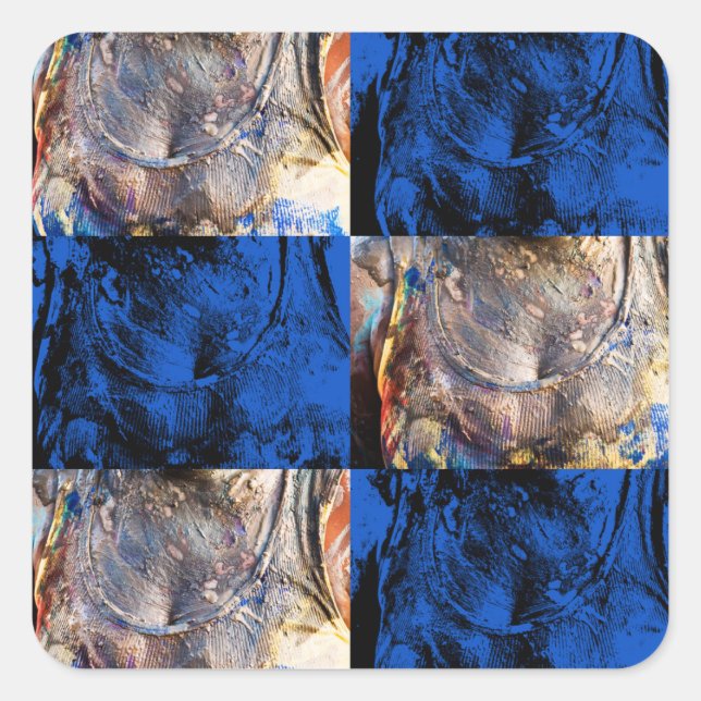 carnival chest square sticker (Front)