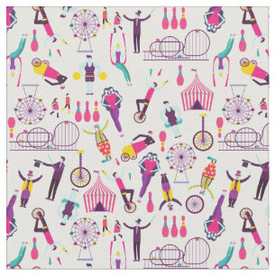 carnival circus amusement park side show  fabric