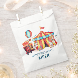 Carnival Circus Big Top Blue Birthday Favour Bags