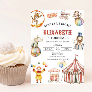 Carnival Circus Birthday Invitation
