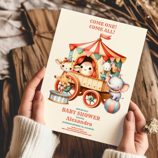 Carnival Circus Festival Baby Shower Invitation (Creator Uploaded)
