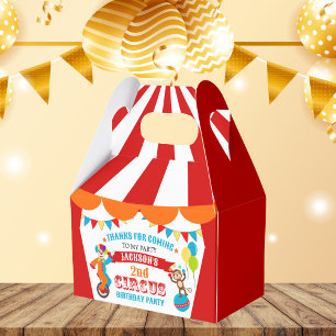 Carnival Circus Festival Kids Birthday Party Favour Box