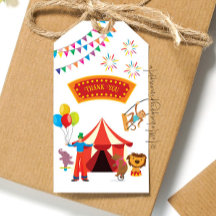 Carnival Circus Gift Tag