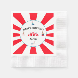 Carnival Circus Marquee Birthday Napkin
