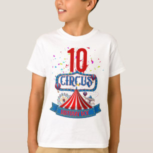 Carnival Circus Party Celebration Age 5 Matching T-Shirt