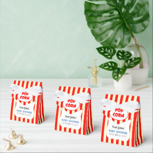 Carnival Circus Stripe Baby Shower Favour Box