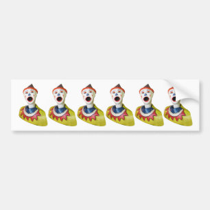 Carnival Clown Bumper Sticker