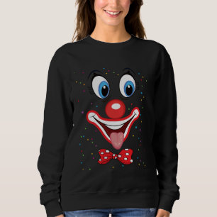 Carnival Clown Face Circus Costume Kids Men Women Sweatshirt