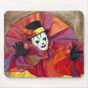 Carnival Clown Mouse Mat