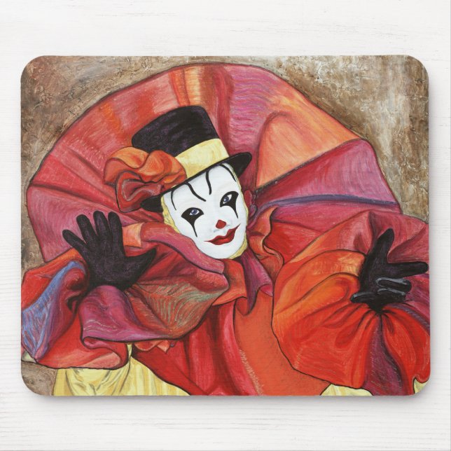Carnival Clown Mouse Mat (Front)