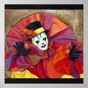 Carnival Clown Poster