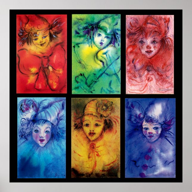 CARNIVAL CLOWNS COLLECTION Venetian Masquerade Poster (Front)