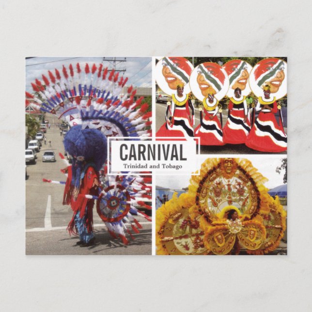 Carnival Collage (Multi-view) Postcard (Front)