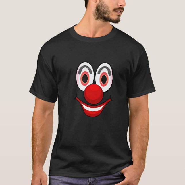 Carnival costume clown face mardi gras funny Premi T-Shirt (Front)