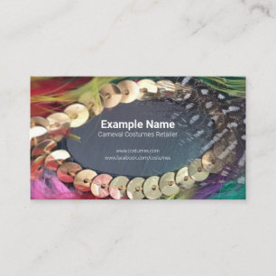 Carnival Costumes Retail or Designer Business Card