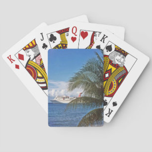 Carnival cruise ship docked at Grand Cayman Island Playing Cards