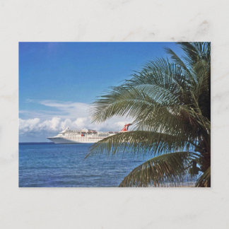 Carnival cruise ship docked at Grand Cayman Island Postcard
