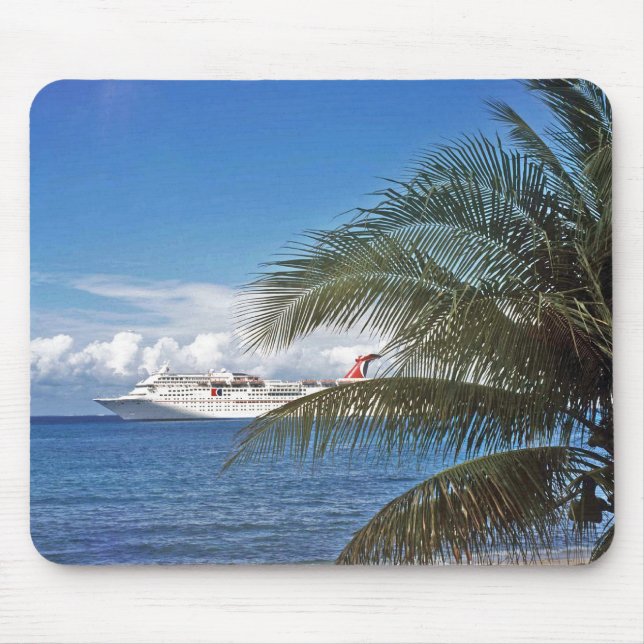 Carnival cruise ship docked at Grand Cayman Mouse Mat (Front)