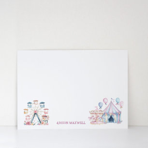 Carnival Cute Birthday Budget Thank You Card