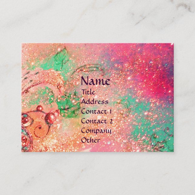 CARNIVAL DANCE / Venetian Masquerade Ball Business Card (Front)