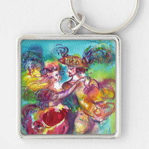 CARNIVAL DANCE Venetian Masquerade Ball Key Ring